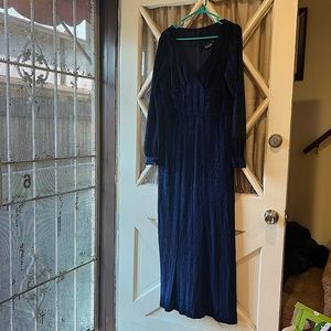 Voodoo Vixen XXL Velvet Ribbed Maxi Dress